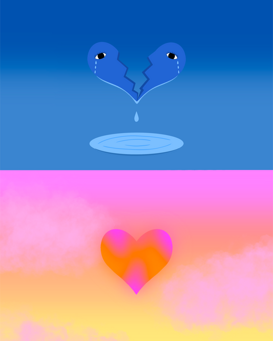 "Heartbreak vs Healing" Art Print
